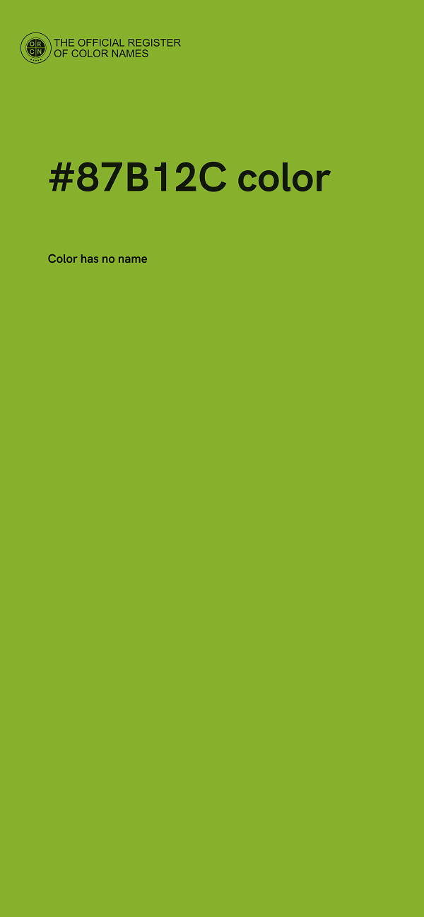 #87B12C color image