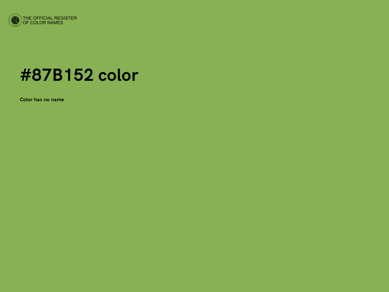 #87B152 color image