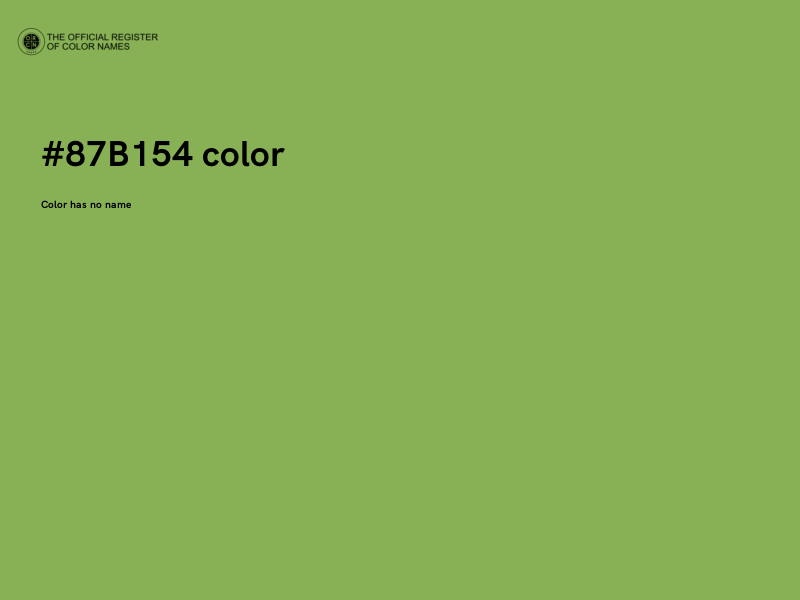 #87B154 color image