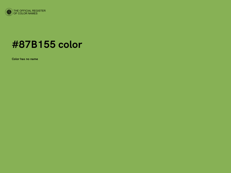 #87B155 color image