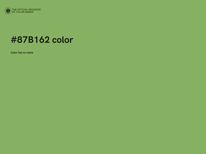 #87B162 color image