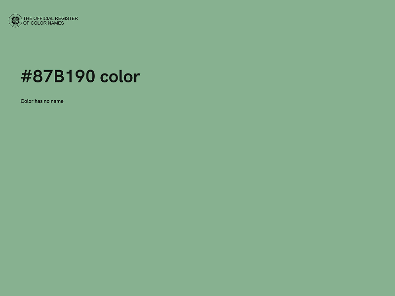 #87B190 color image