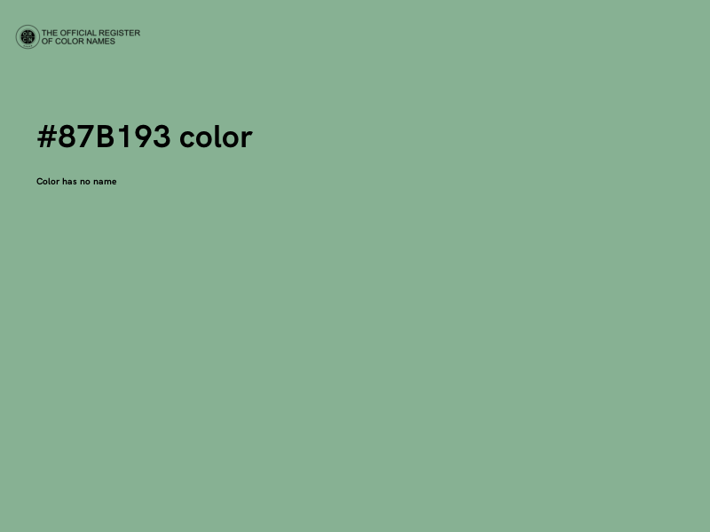 #87B193 color image