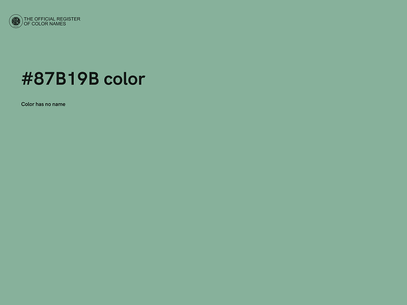 #87B19B color image
