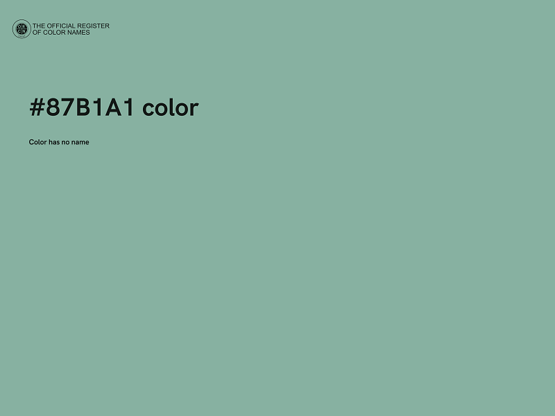 #87B1A1 color image
