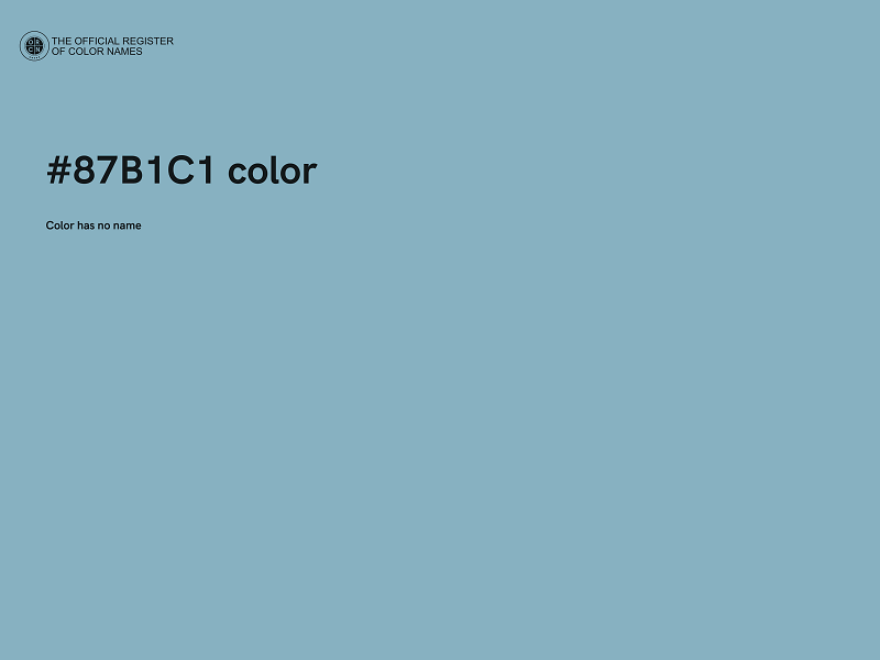 #87B1C1 color image