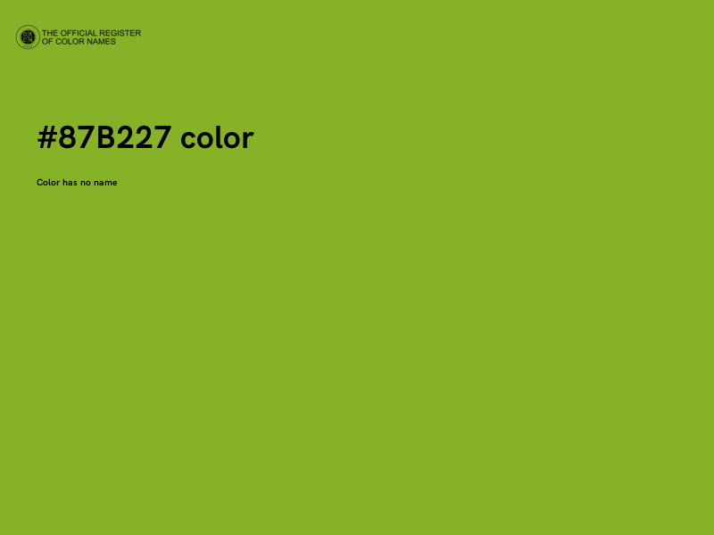 #87B227 color image