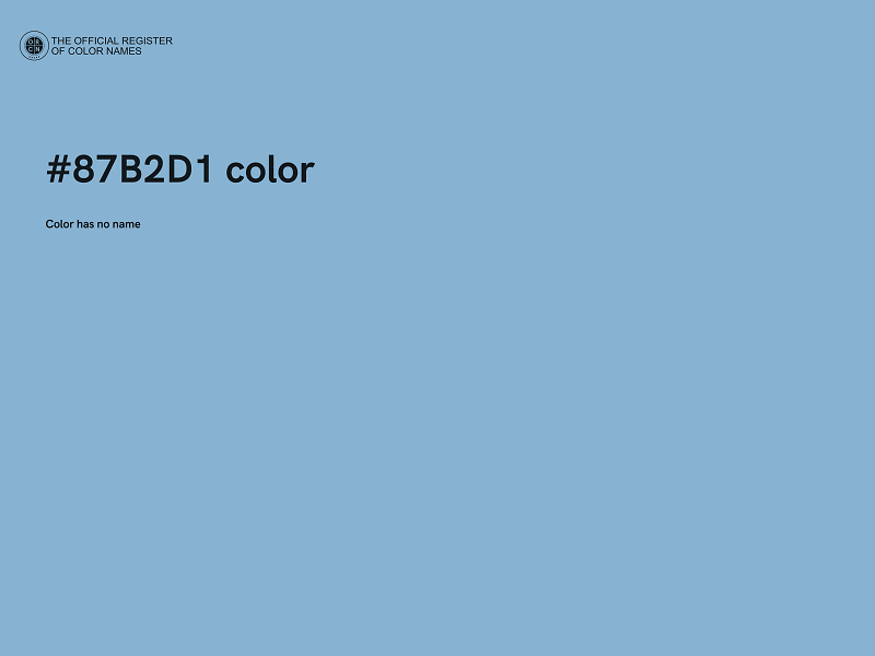 #87B2D1 color image