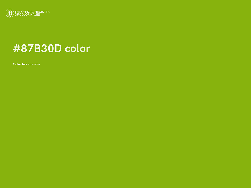 #87B30D color image