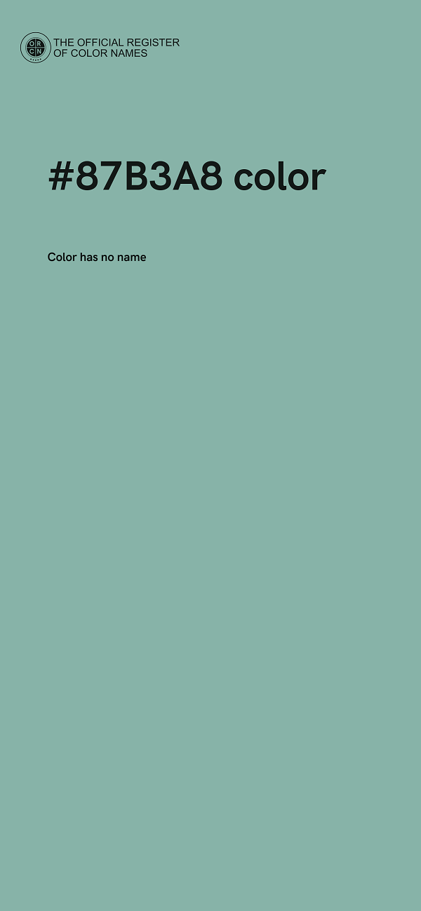 #87B3A8 color image