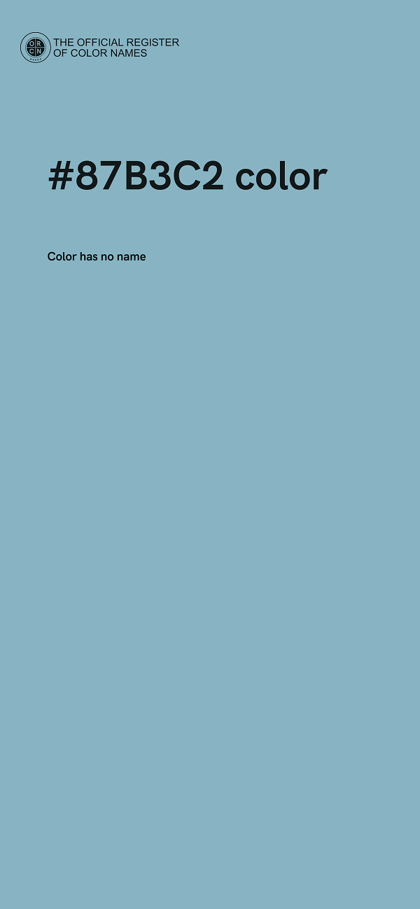 #87B3C2 color image
