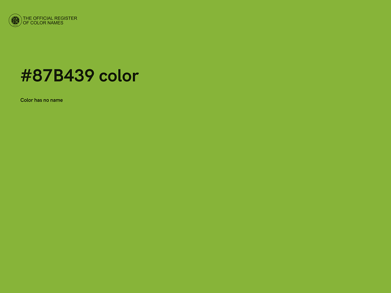 #87B439 color image
