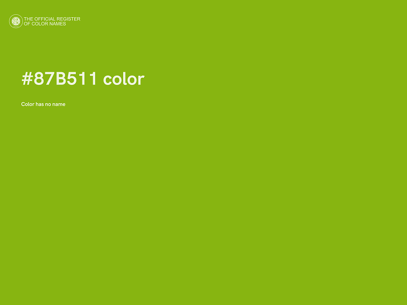 #87B511 color image