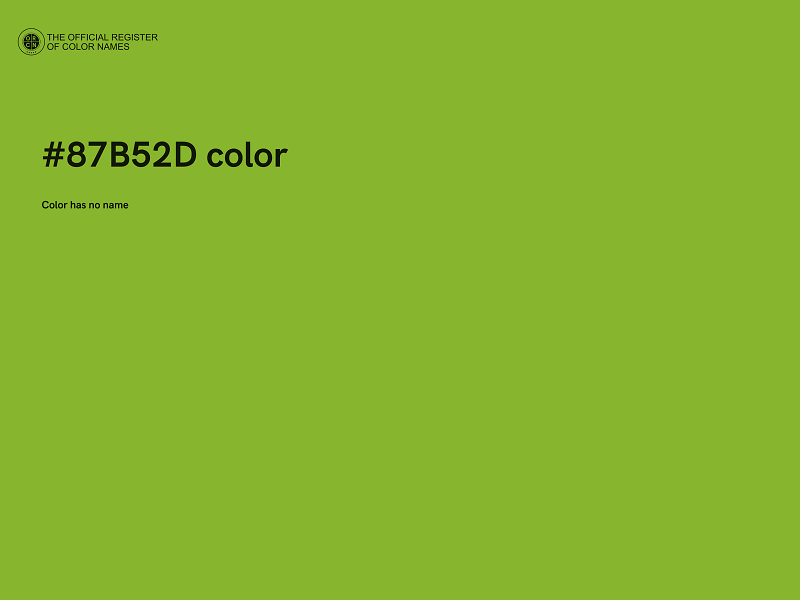 #87B52D color image