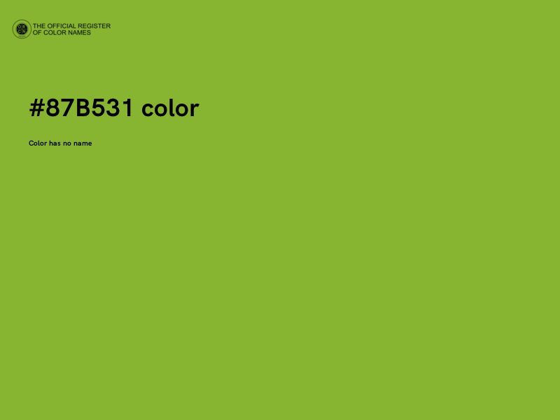 #87B531 color image