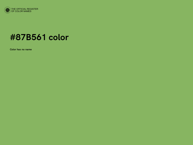 #87B561 color image