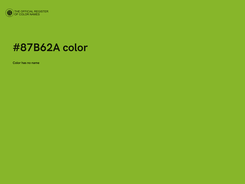 #87B62A color image