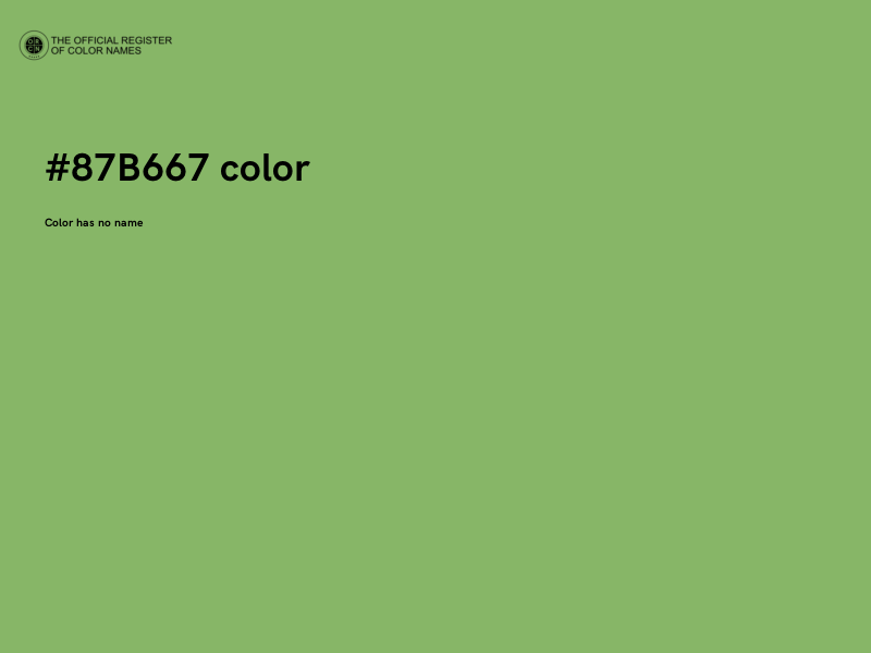#87B667 color image