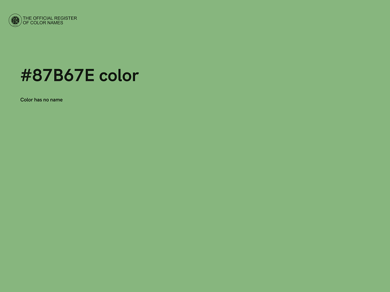 #87B67E color image