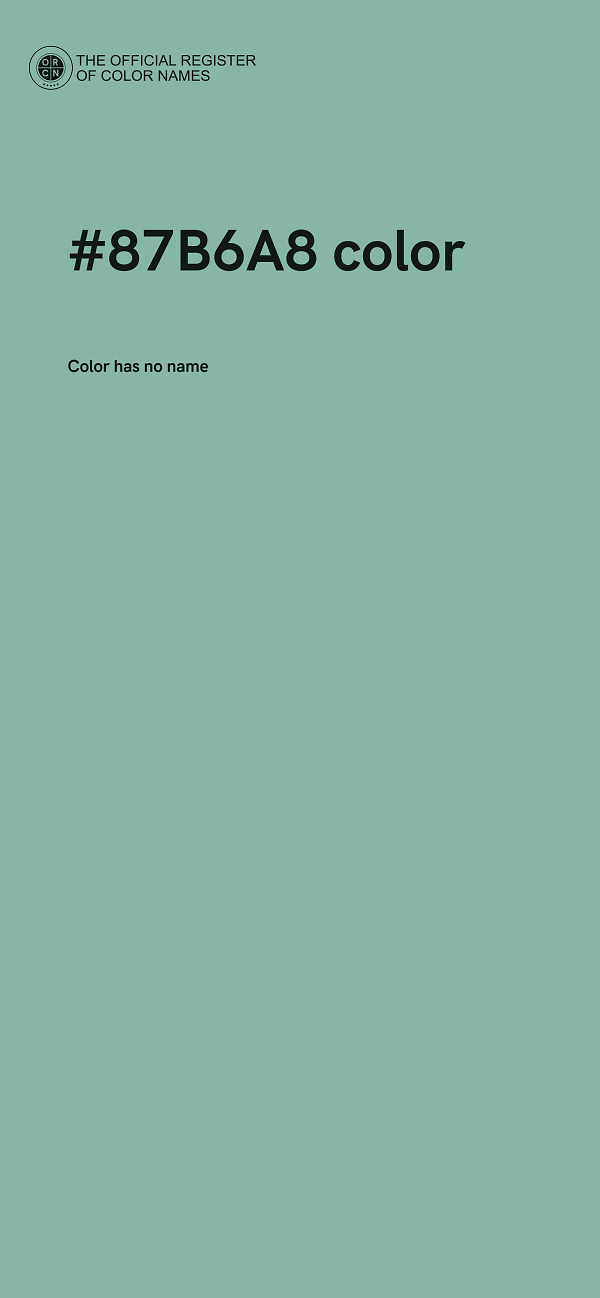 #87B6A8 color image