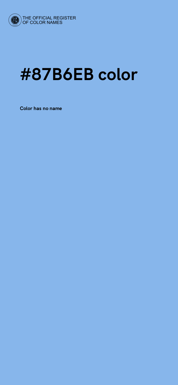 #87B6EB color image