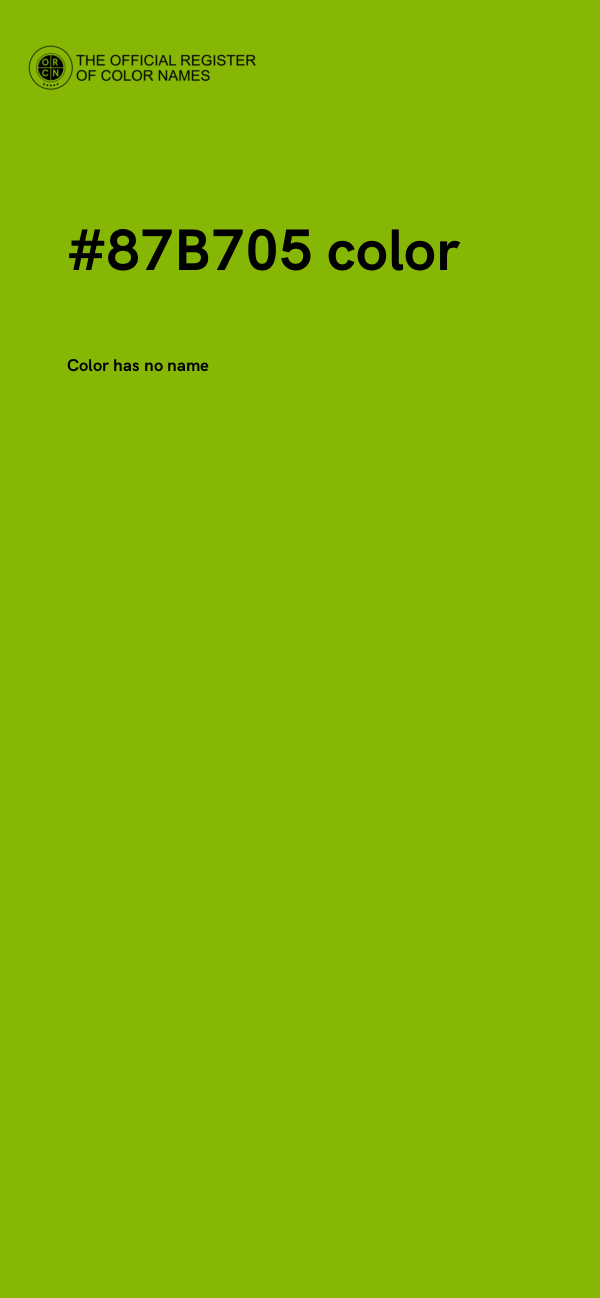 #87B705 color image