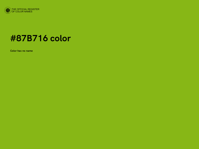 #87B716 color image