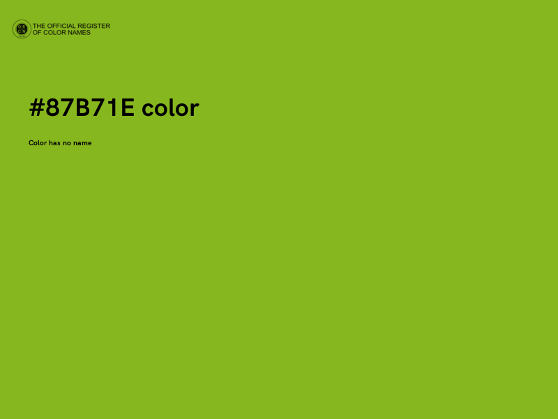 #87B71E color image