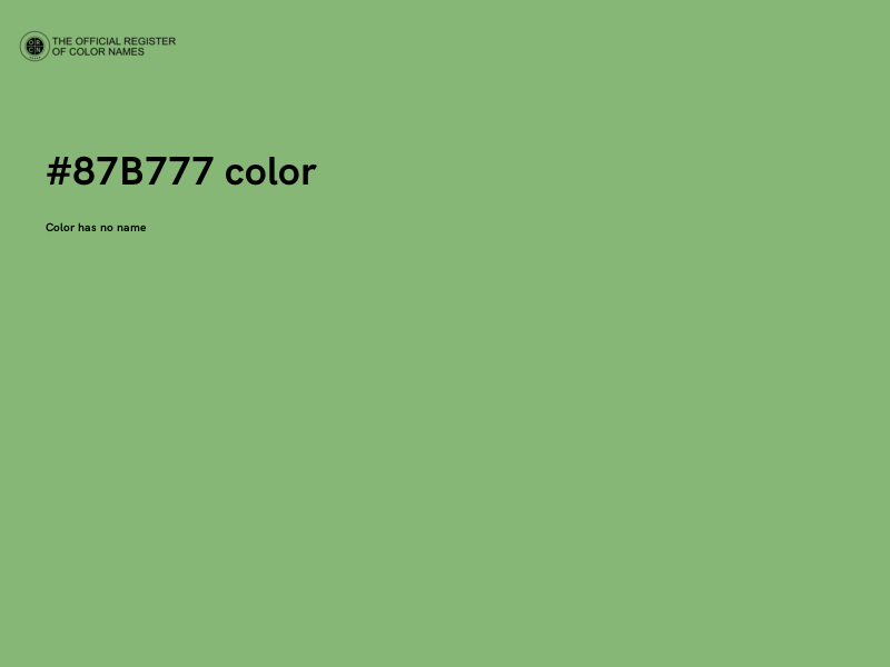 #87B777 color image
