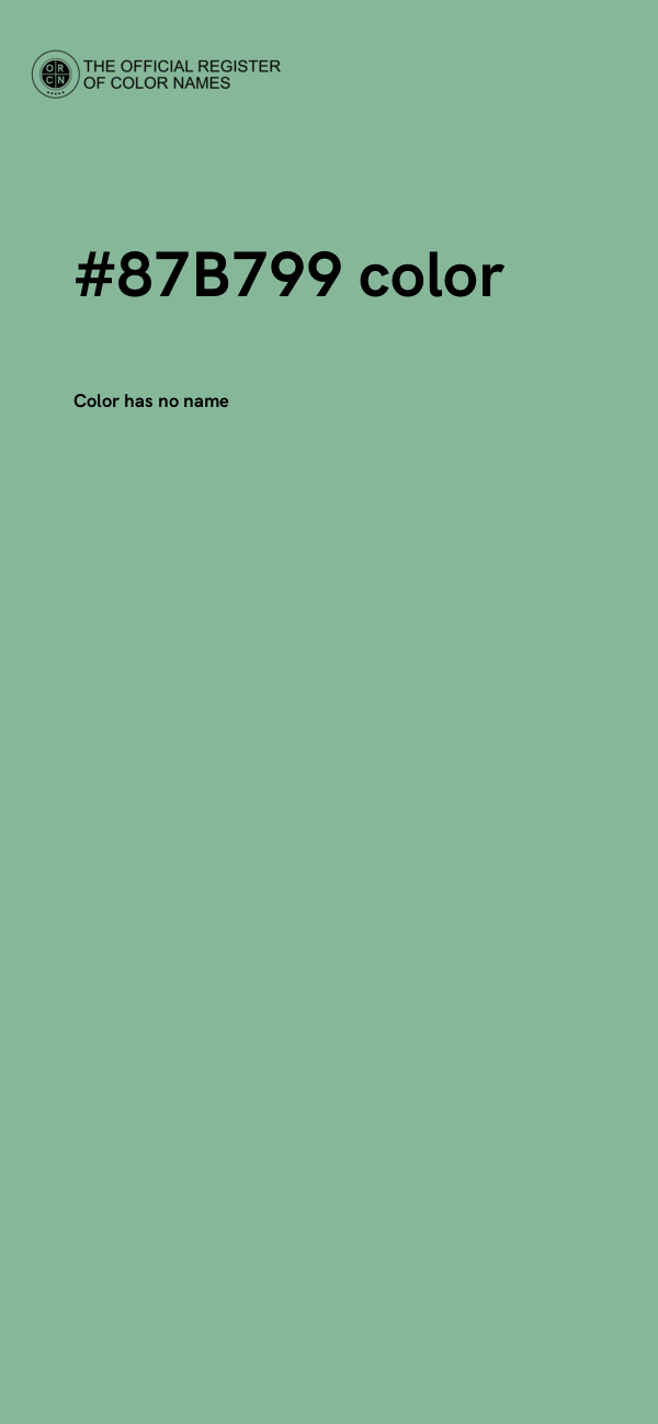 #87B799 color image
