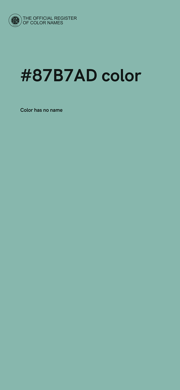 #87B7AD color image