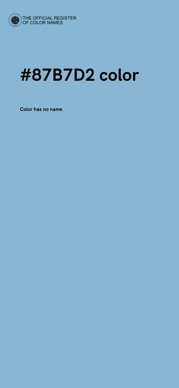 #87B7D2 color image