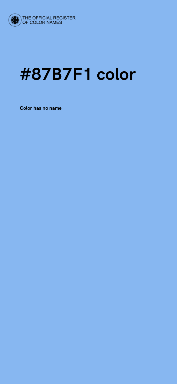 #87B7F1 color image