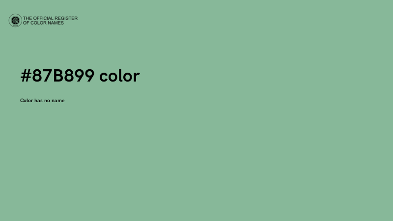 #87B899 color image