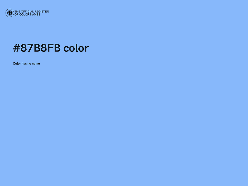 #87B8FB color image