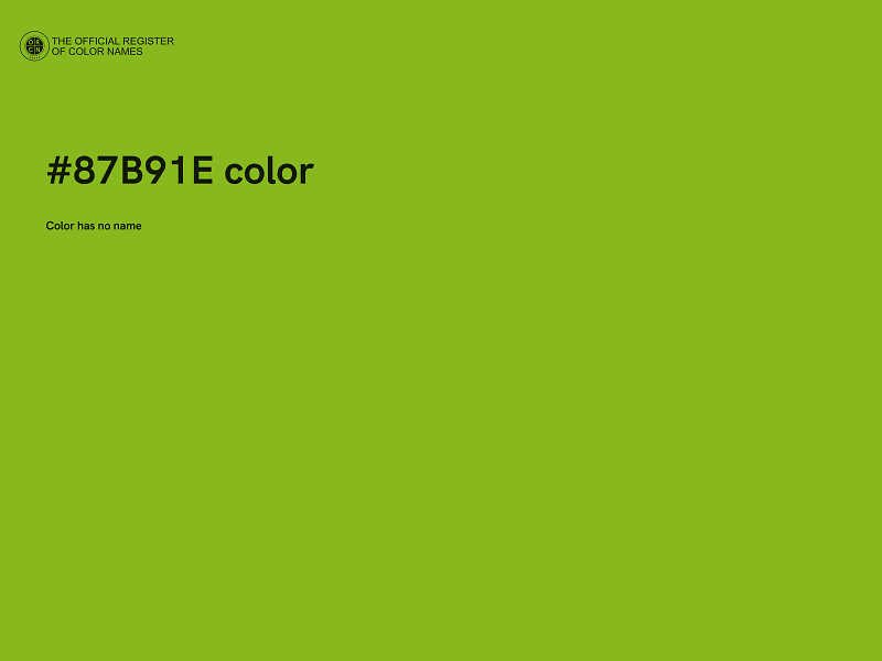 #87B91E color image