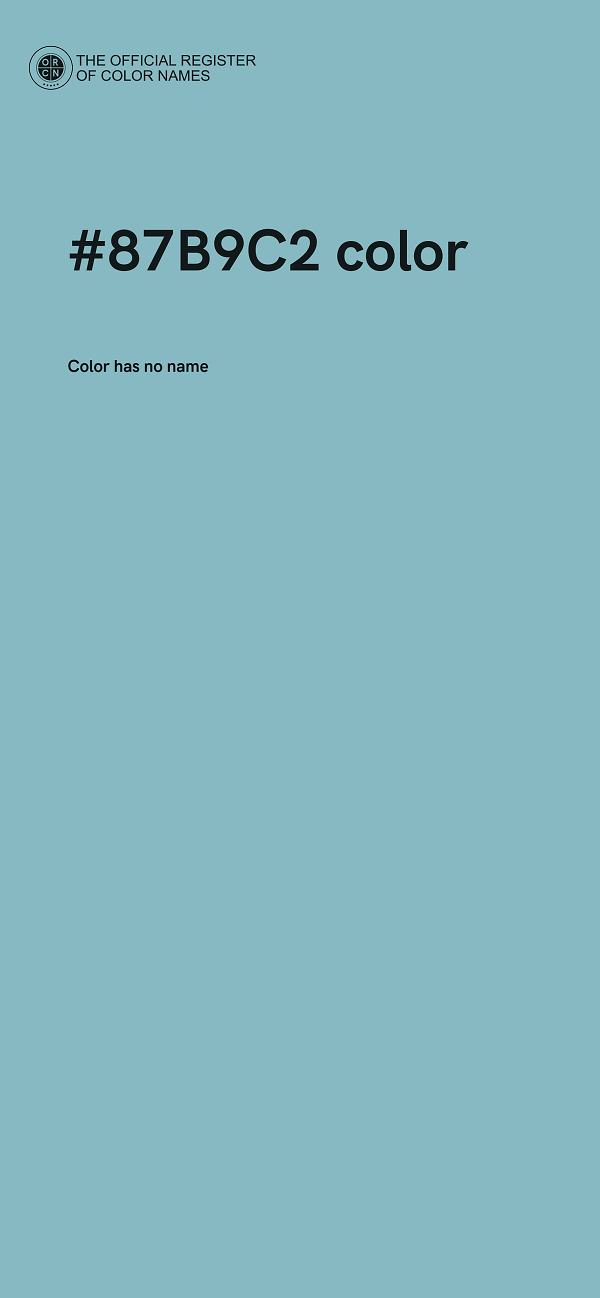 #87B9C2 color image