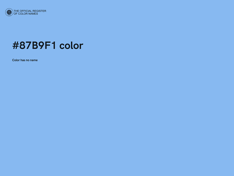 #87B9F1 color image