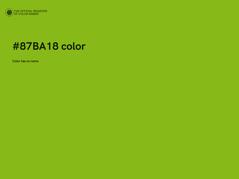 #87BA18 color image