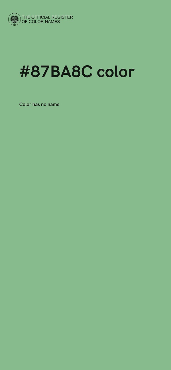 #87BA8C color image