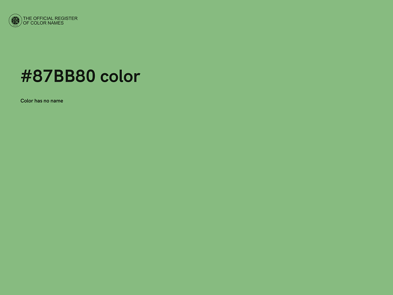 #87BB80 color image