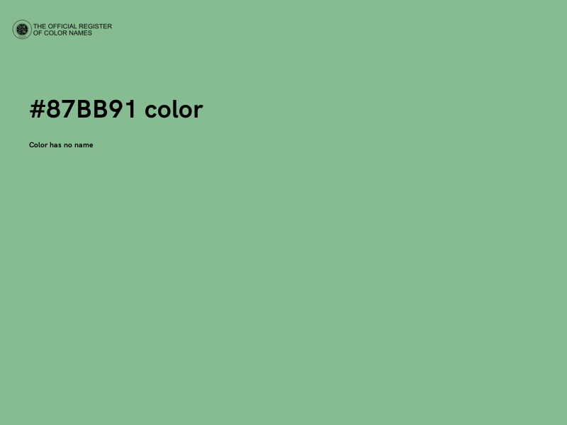 #87BB91 color image