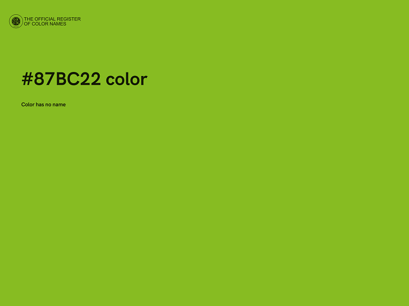 #87BC22 color image