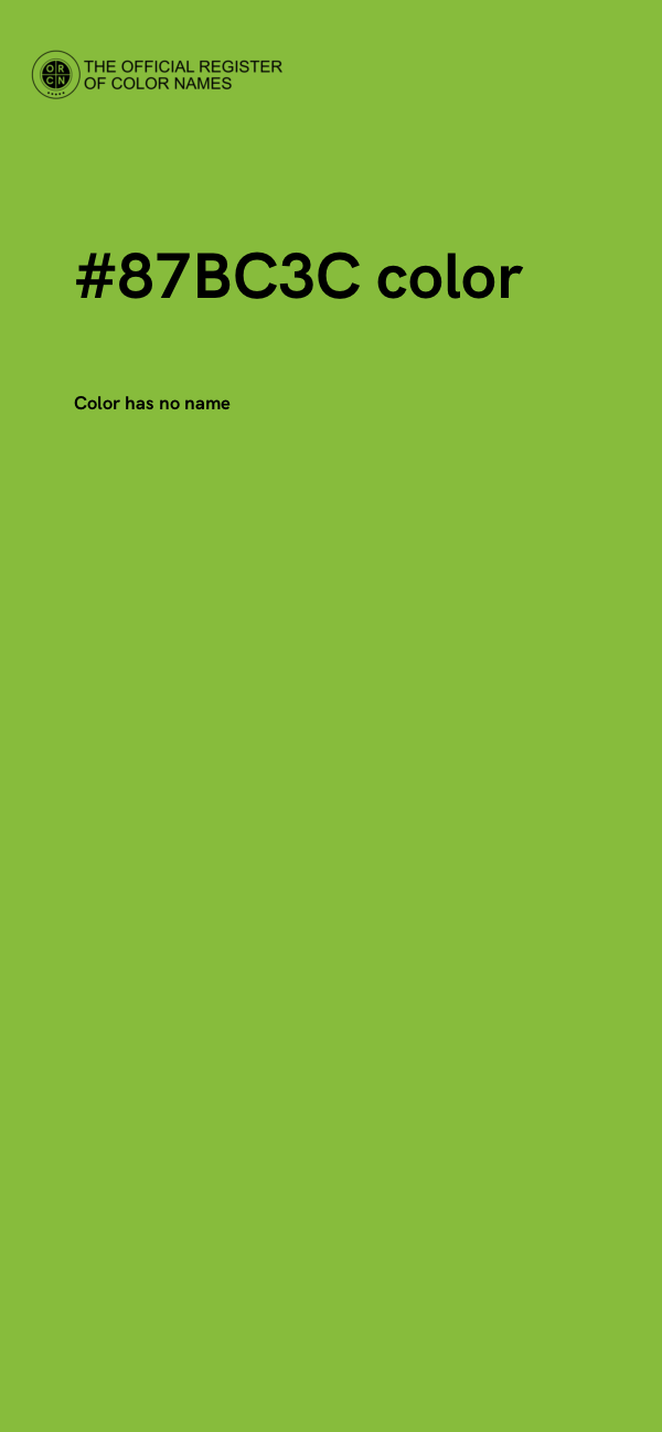 #87BC3C color image