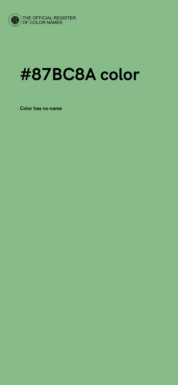 #87BC8A color image