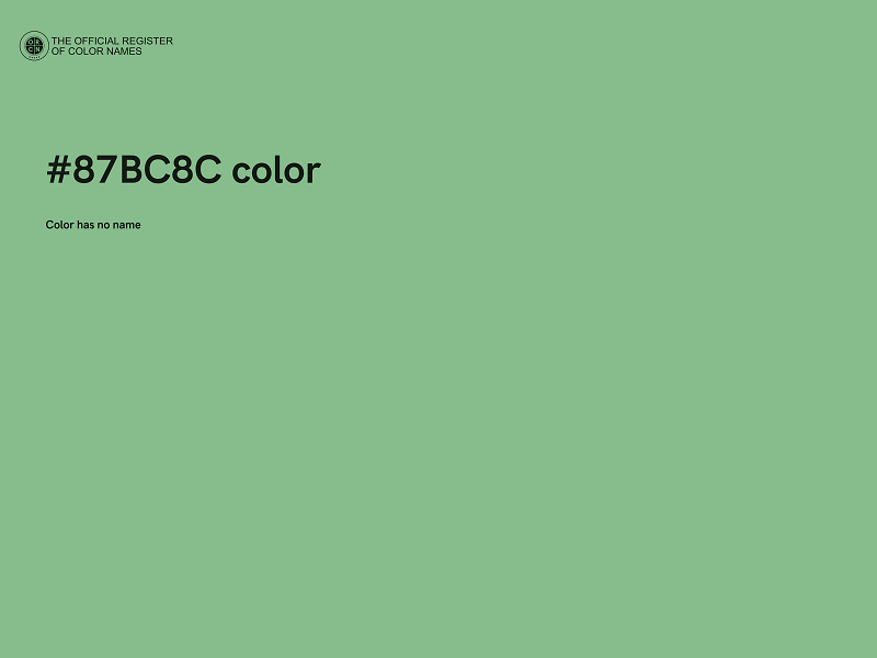 #87BC8C color image