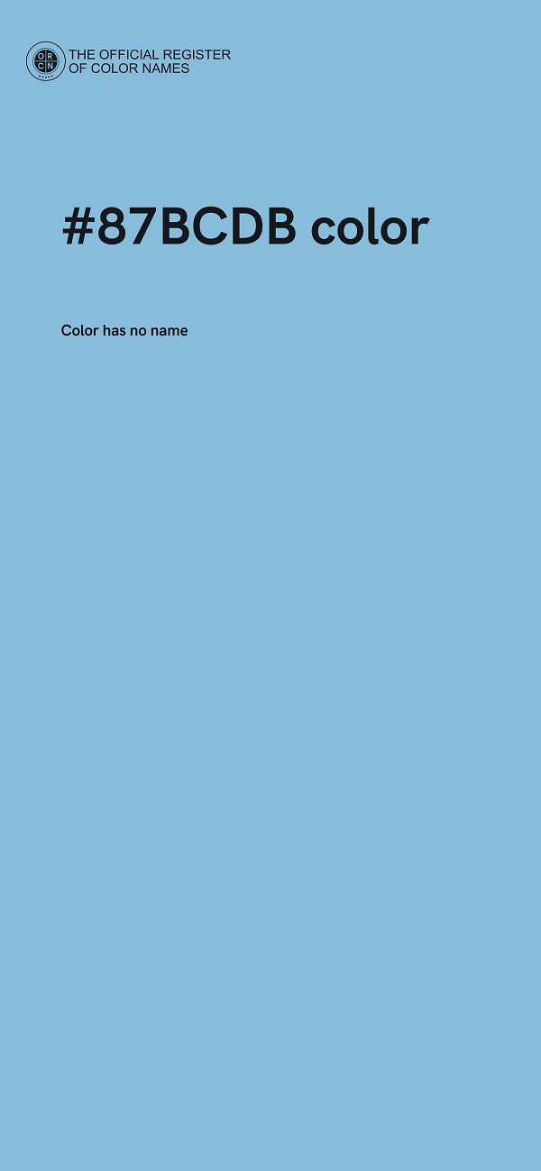 #87BCDB color image