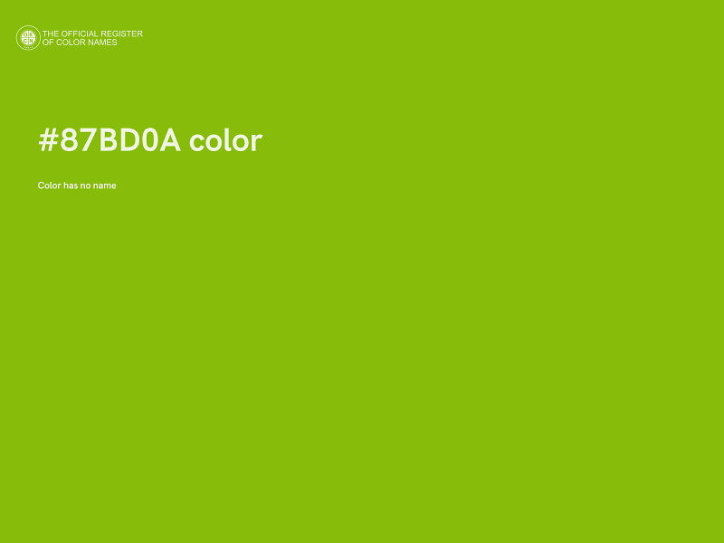 #87BD0A color image