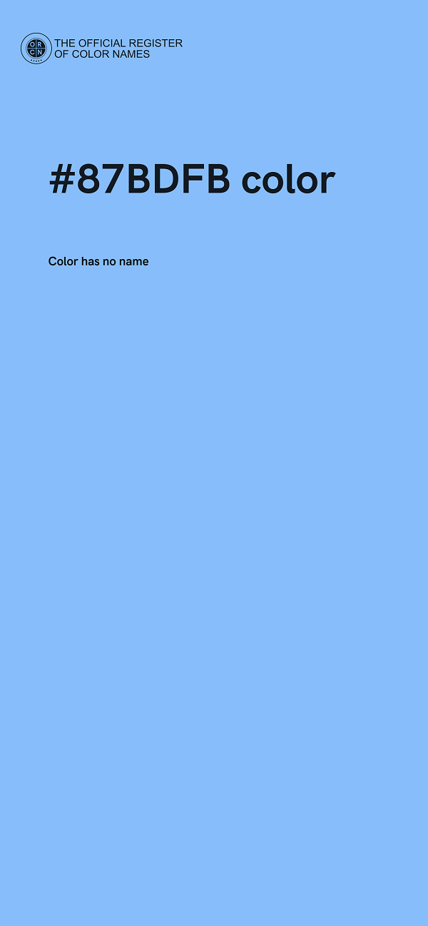 #87BDFB color image