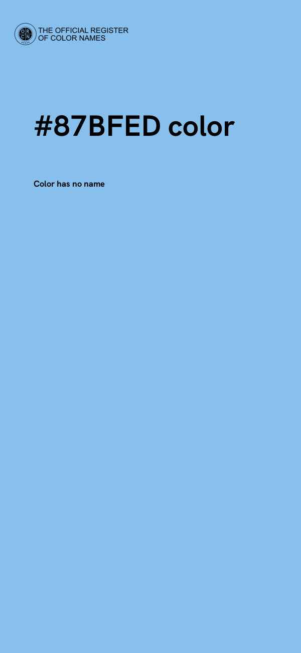 #87BFED color image